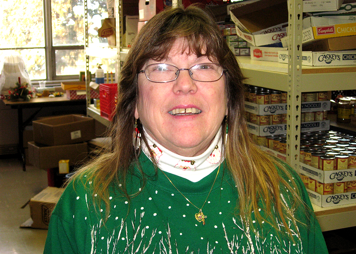 Woman in the Food Pantry, ELC Rockford IL